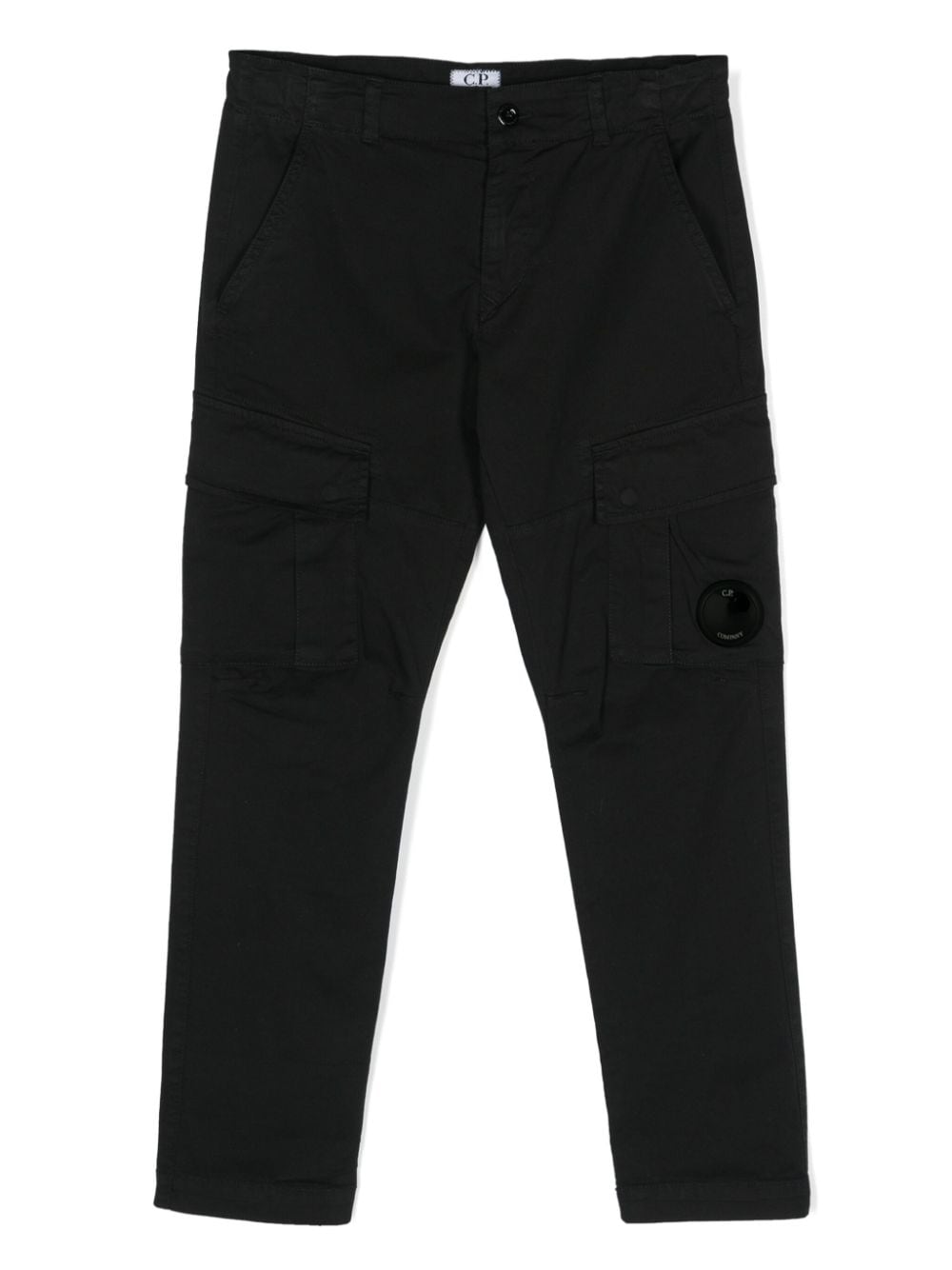 C.P. Company Kids Lens-detail cargo trousers - Black von C.P. Company Kids