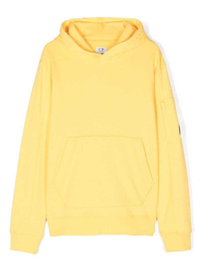 C.P. Company Kids Lens-detail cotton hoodie - Yellow von C.P. Company Kids