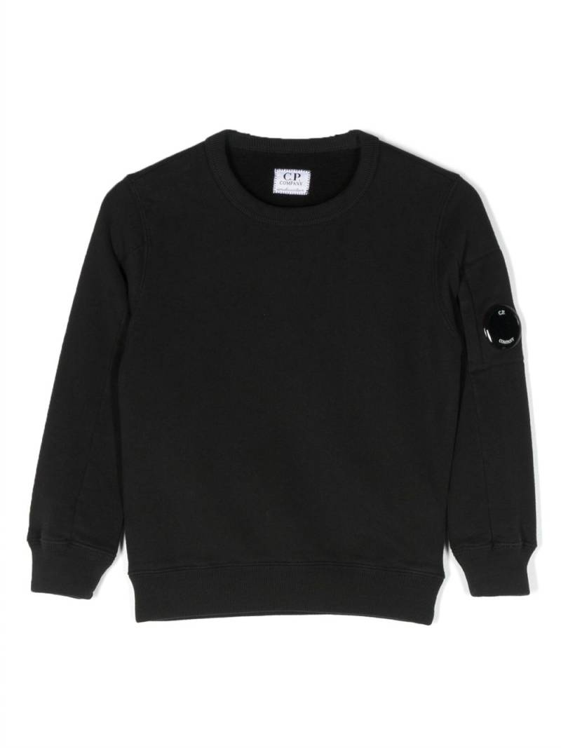 C.P. Company Kids Lens-detail cotton sweatshirt - Black von C.P. Company Kids