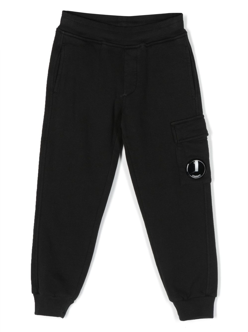 C.P. Company Kids Lens-detail cotton track pants - Black von C.P. Company Kids