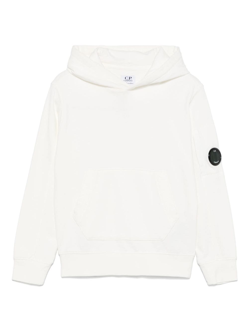 C.P. Company Kids Lens detail hoodie - White von C.P. Company Kids