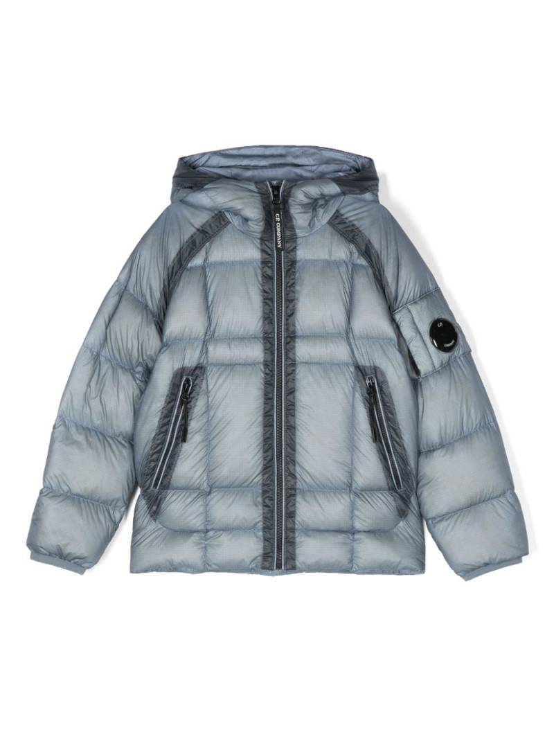 C.P. Company Kids Lens-detail padded jacket - Blue von C.P. Company Kids