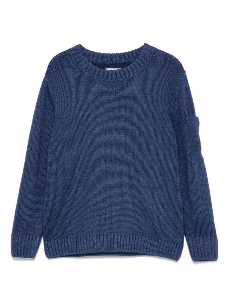 C.P. Company Kids Lens-detail sweater - Blue von C.P. Company Kids