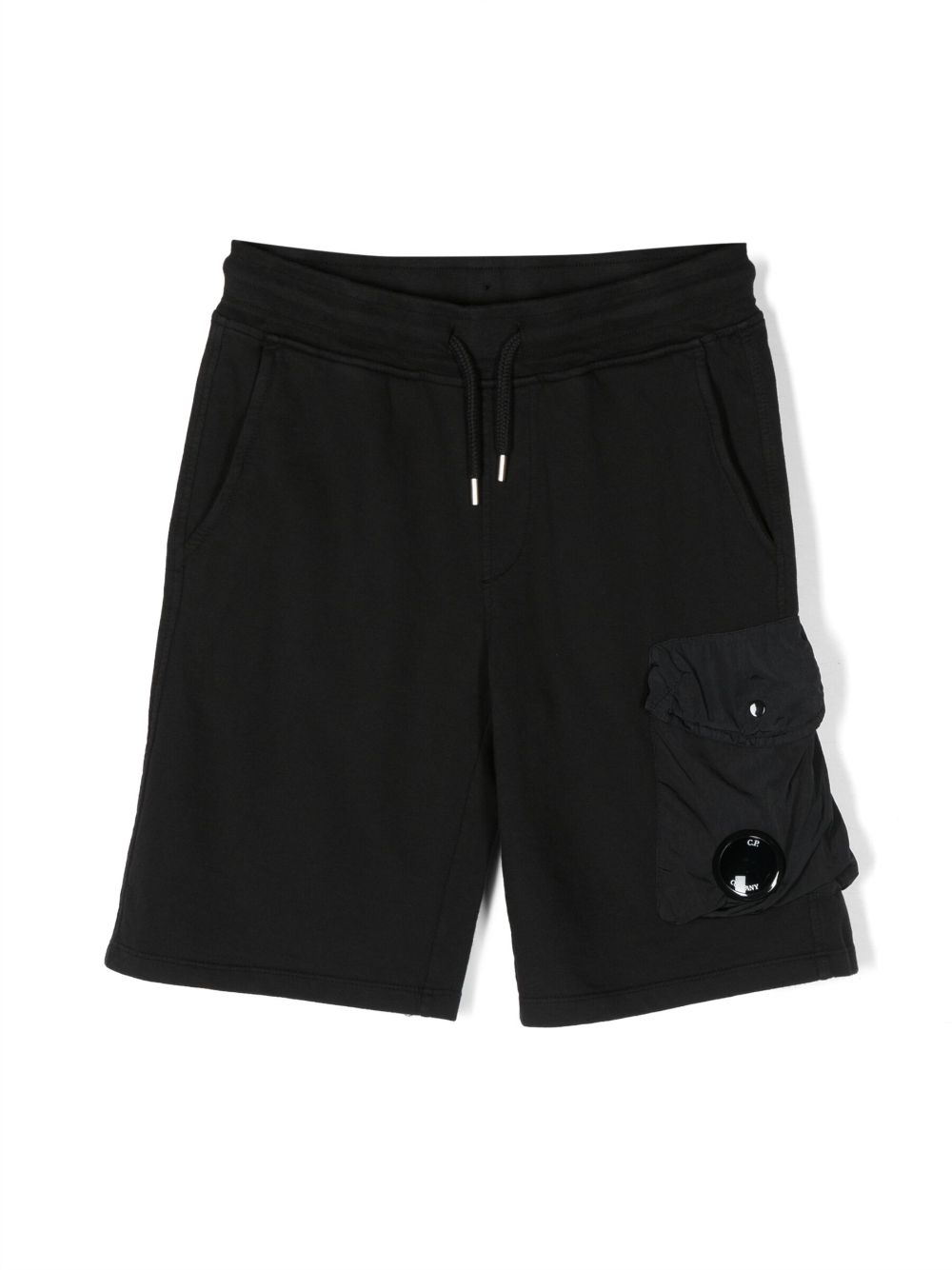 C.P. Company Kids drawstring cargo shorts - Black von C.P. Company Kids