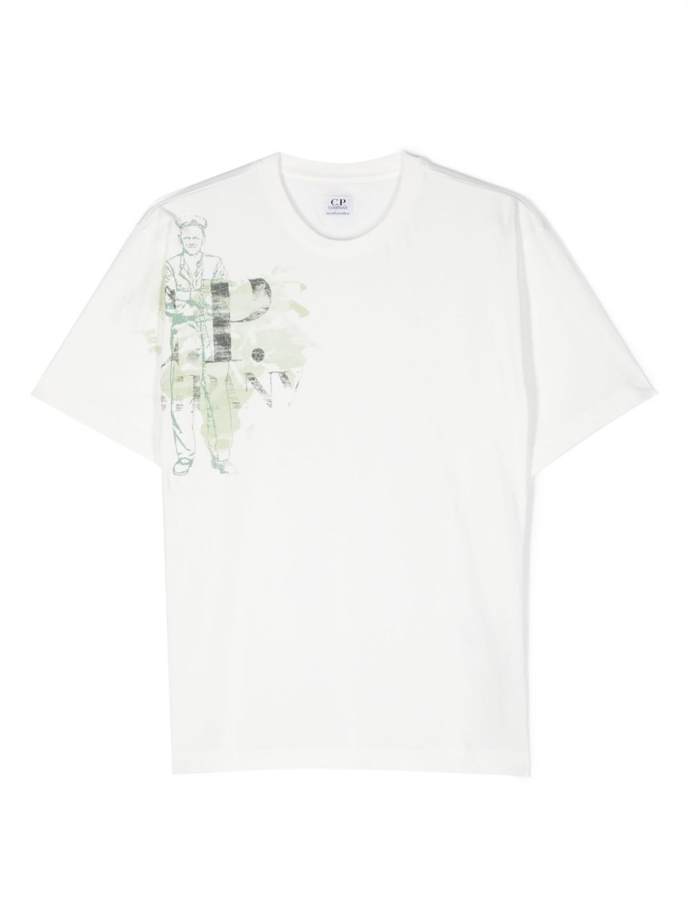 C.P. Company Kids graphic-print cotton T-shirt - White von C.P. Company Kids