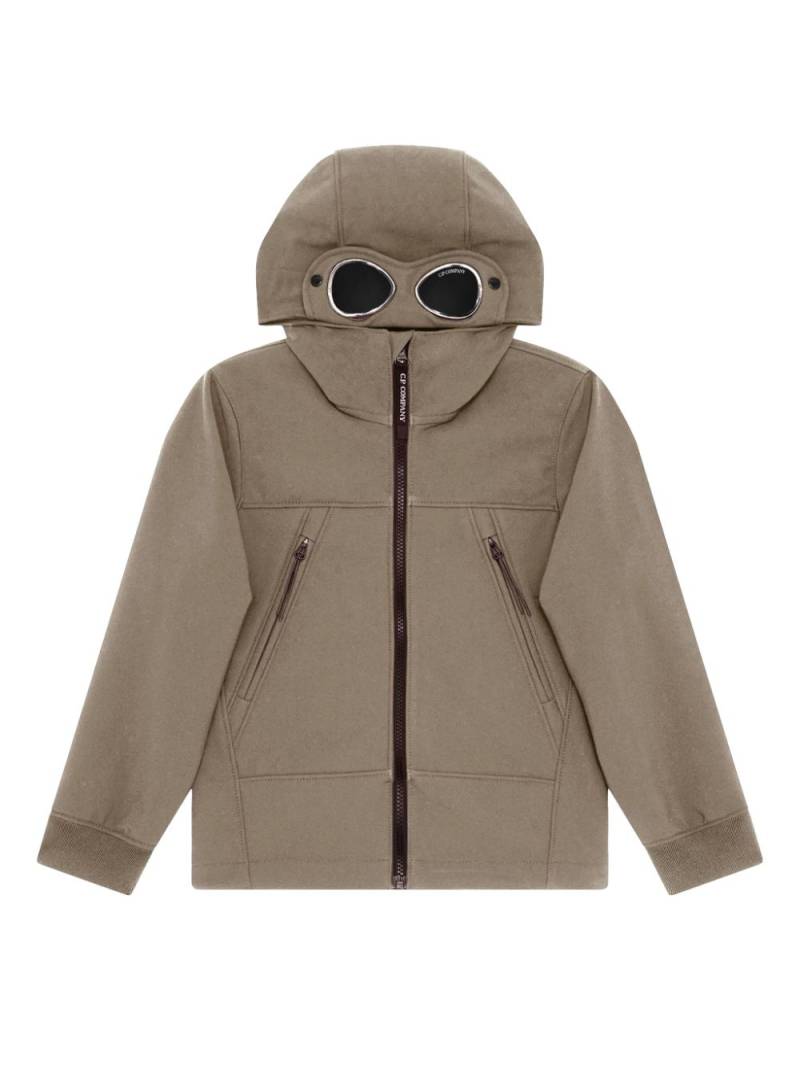 C.P. Company Kids hooded bomber jacket - Brown von C.P. Company Kids