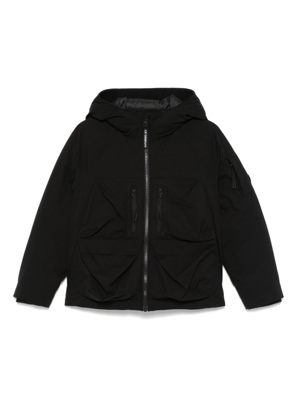 C.P. Company Kids hooded puffer jacket - Black von C.P. Company Kids