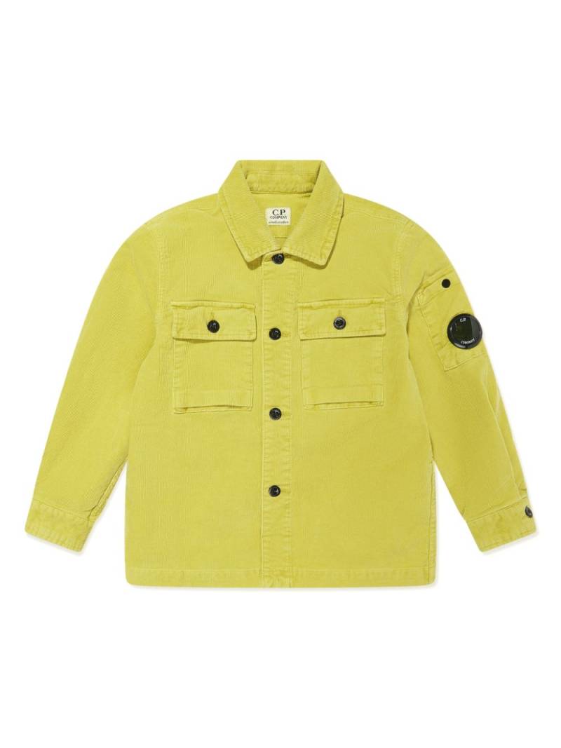 C.P. Company Kids logo-patch shirt - Green von C.P. Company Kids