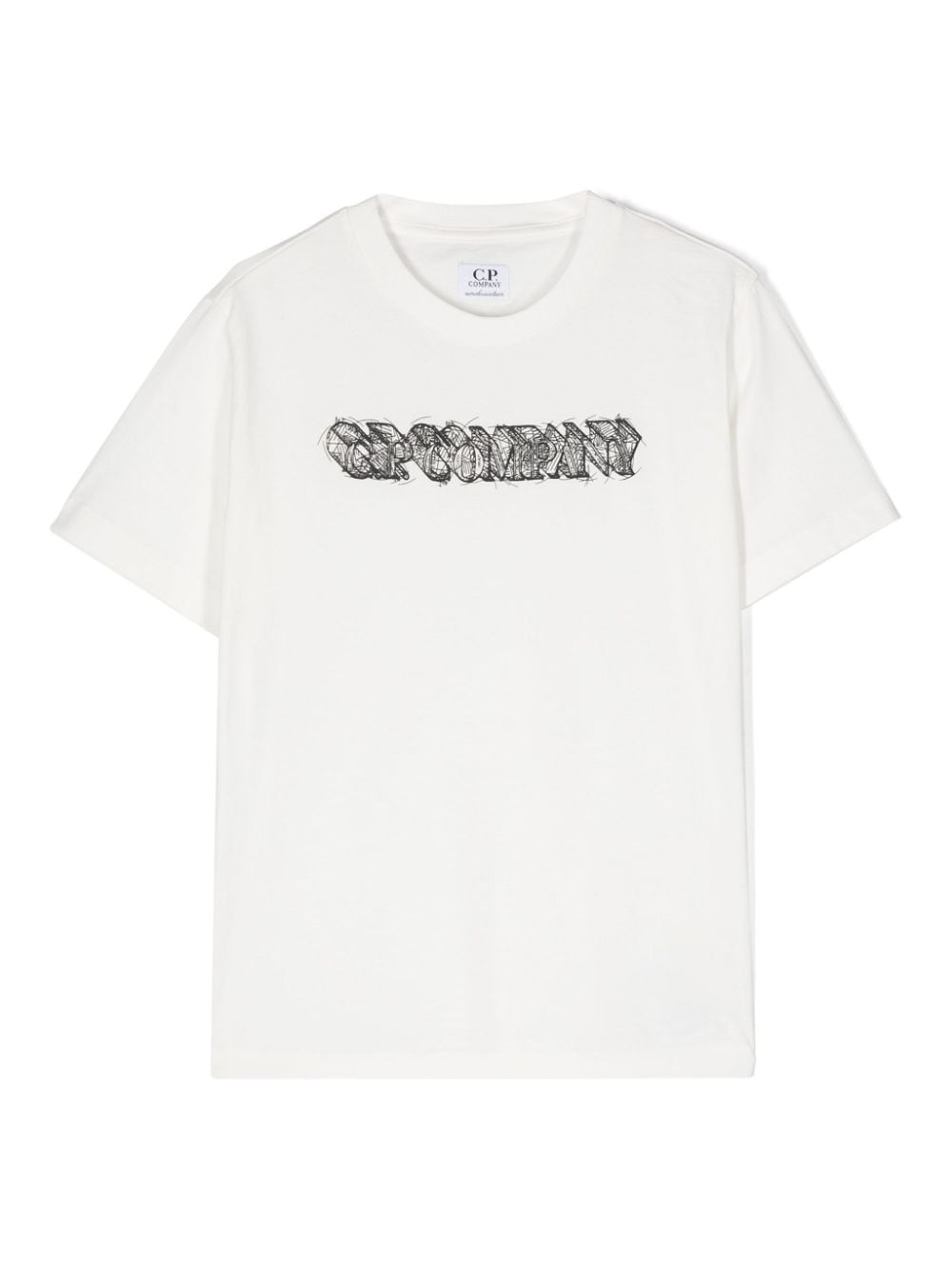 C.P. Company Kids logo-print cotton T-shirt - White von C.P. Company Kids