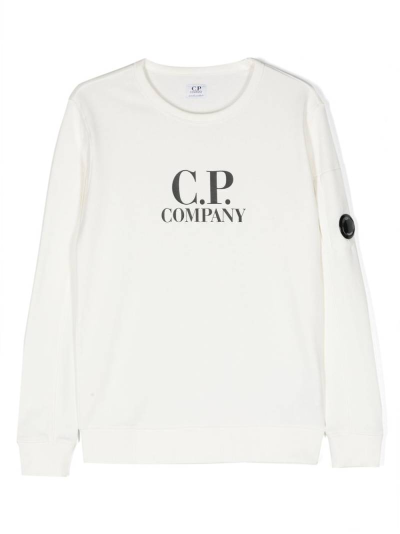 C.P. Company Kids logo-print cotton sweatshirt - White von C.P. Company Kids