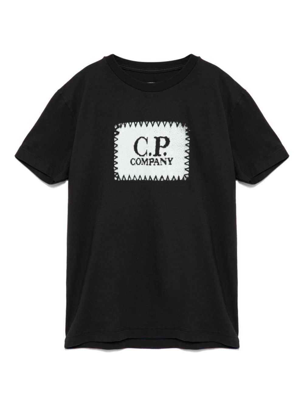 C.P. Company Kids logo print short-sleeves T-shirt - Blue von C.P. Company Kids