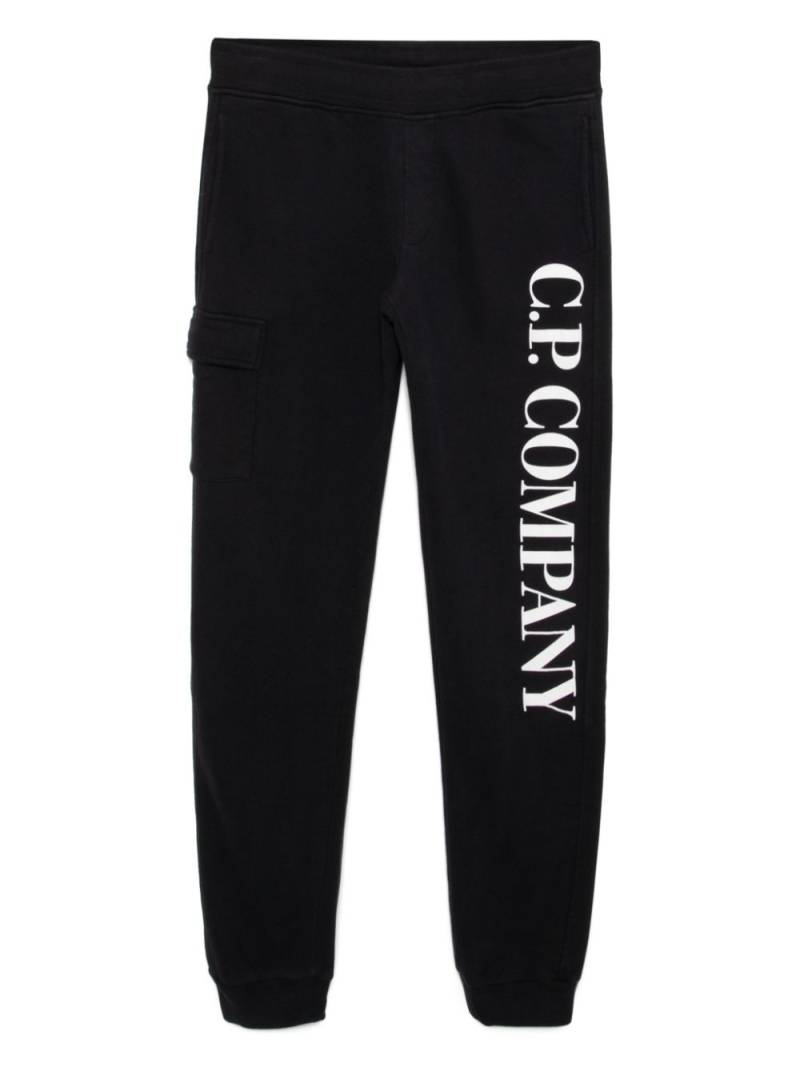 C.P. Company Kids logo-print trousers - Blue von C.P. Company Kids