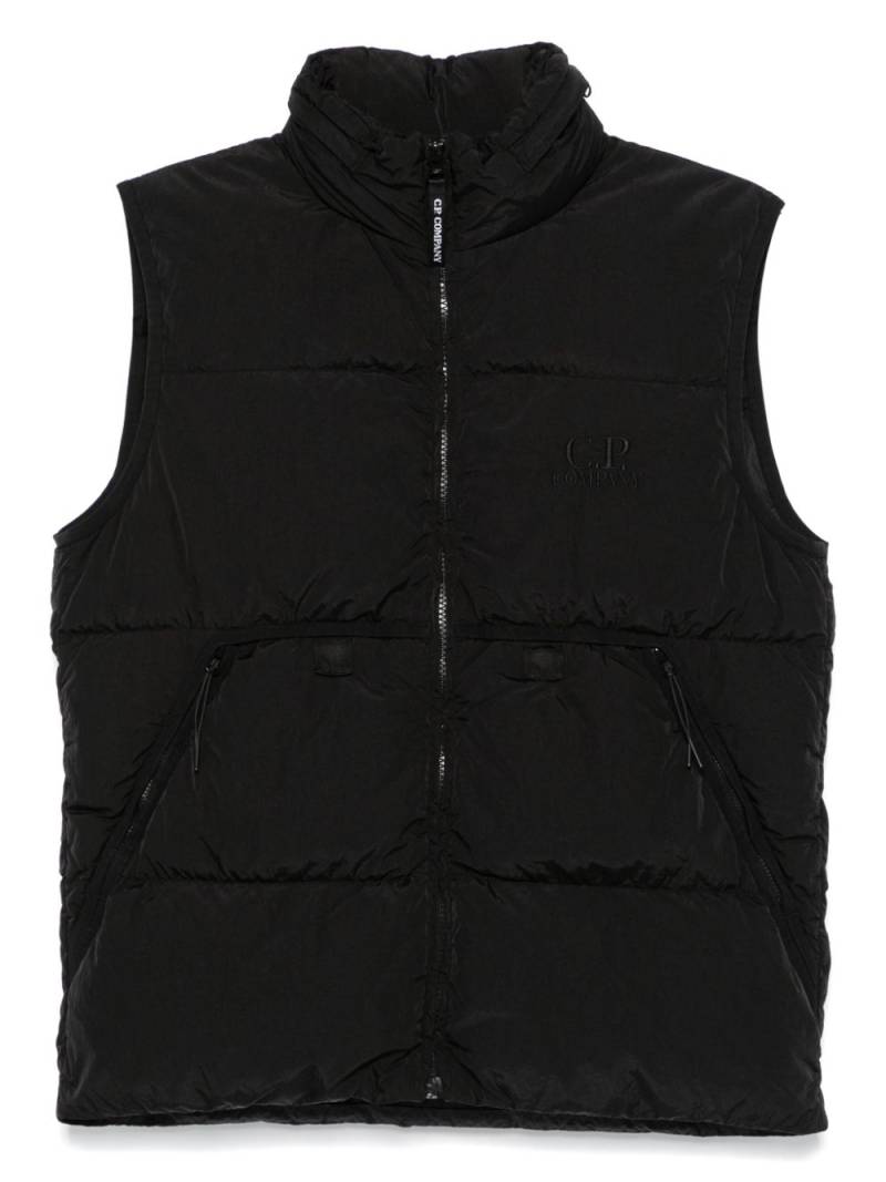 C.P. Company Kids logo-embroidered gilet - Black von C.P. Company Kids