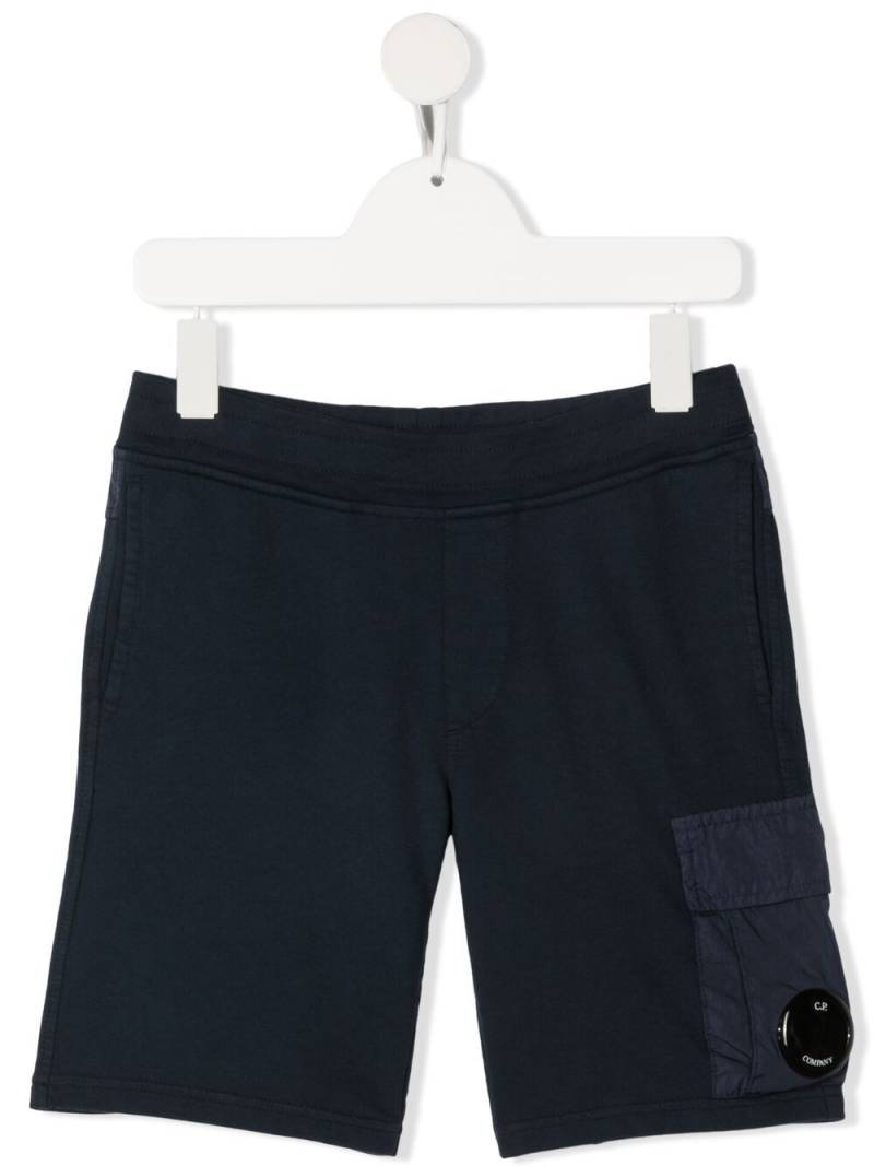 C.P. Company Kids side flap-pocket cotton trousers - Blue von C.P. Company Kids