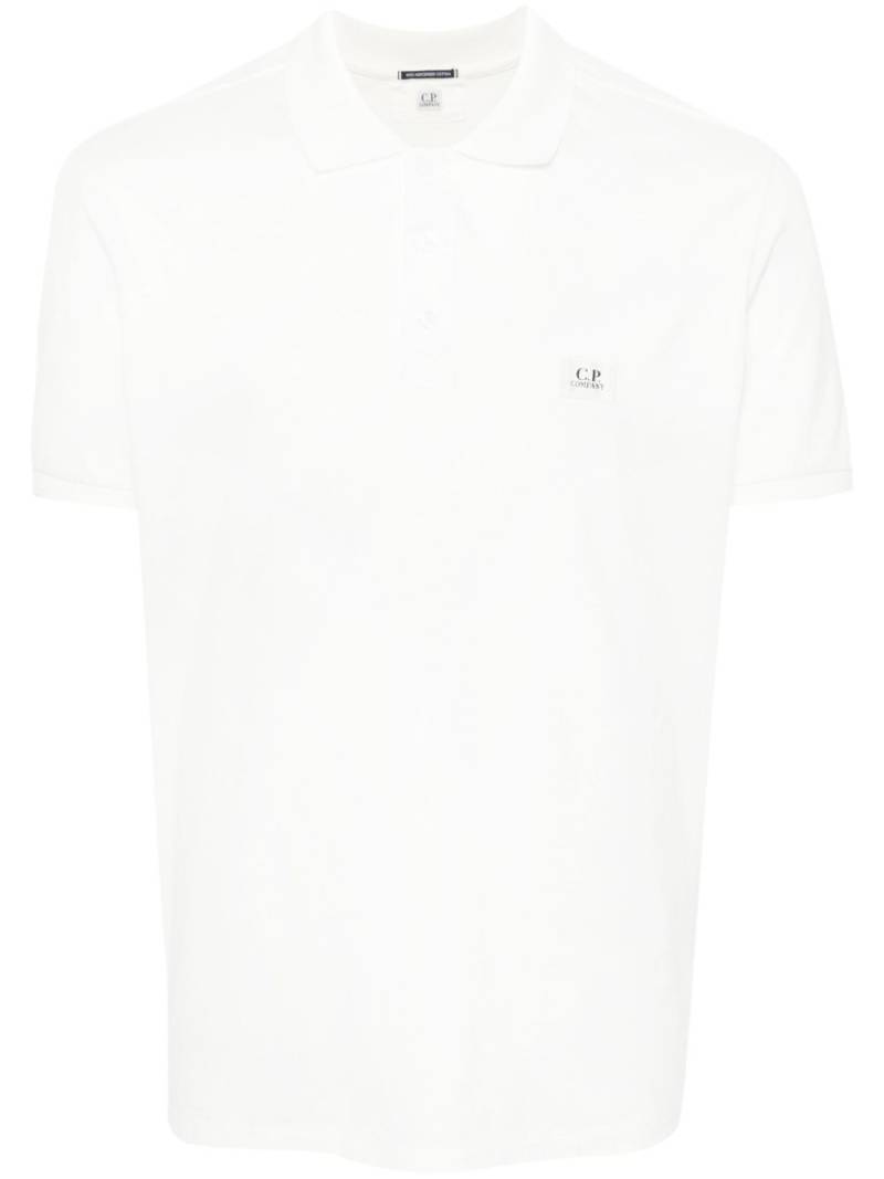 C.P. Company 70/2 Mercerized polo shirt - White von C.P. Company