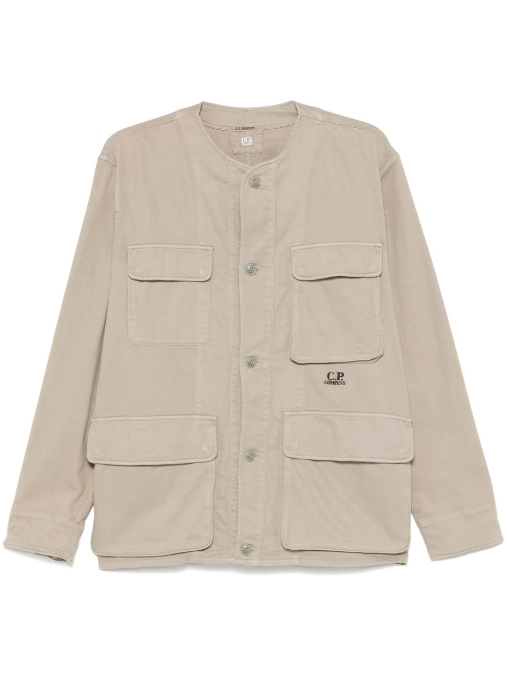 C.P. Company Armored-stretch buttoned overshirt - Neutrals von C.P. Company