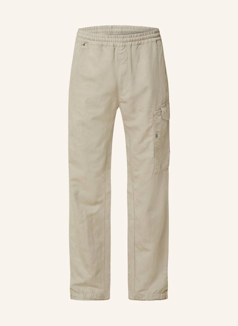 C.P. Company Cargohose Loose Fit Mit Leinen gruen von C.P. Company