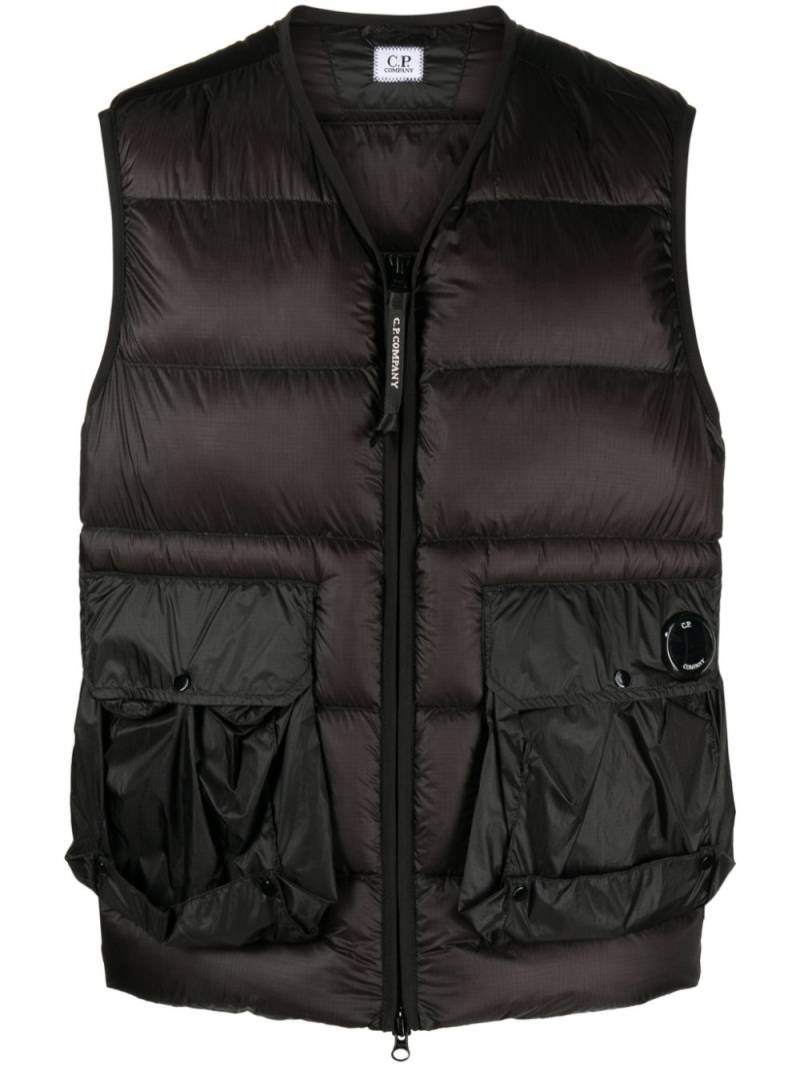 C.P. Company D.D. Shell quilted gilet - Black von C.P. Company