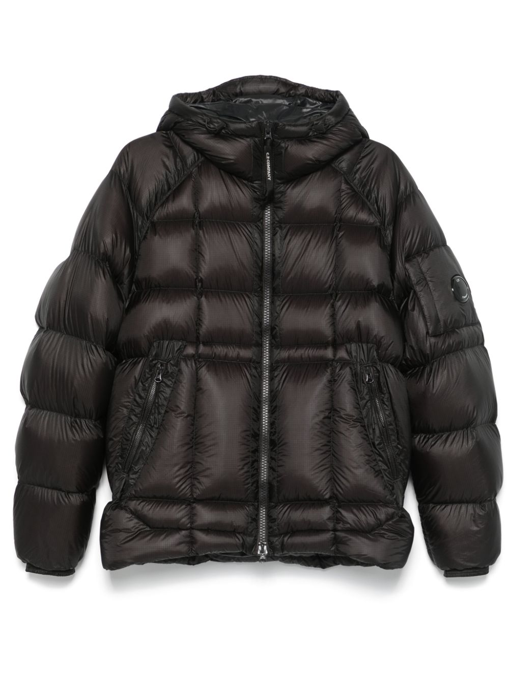 C.P. Company D. D. Shell hooded down jacket - Black von C.P. Company