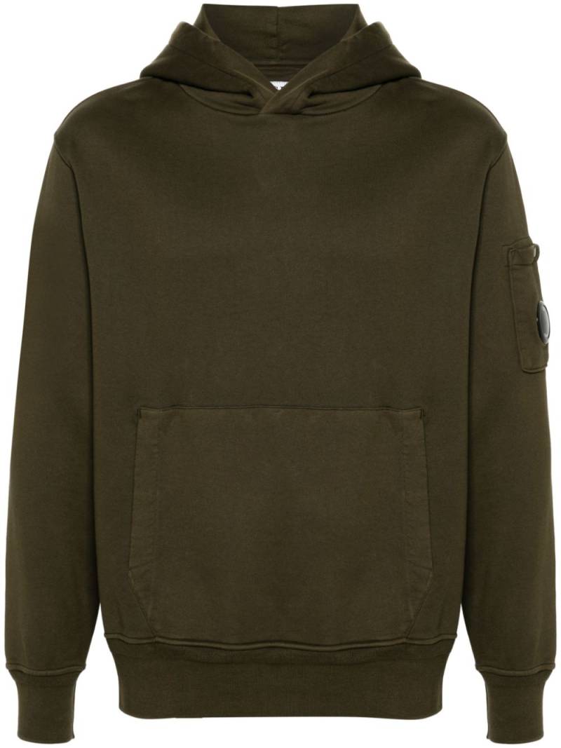 C.P. Company Diagonal Fleece cotton hoodie - Green von C.P. Company