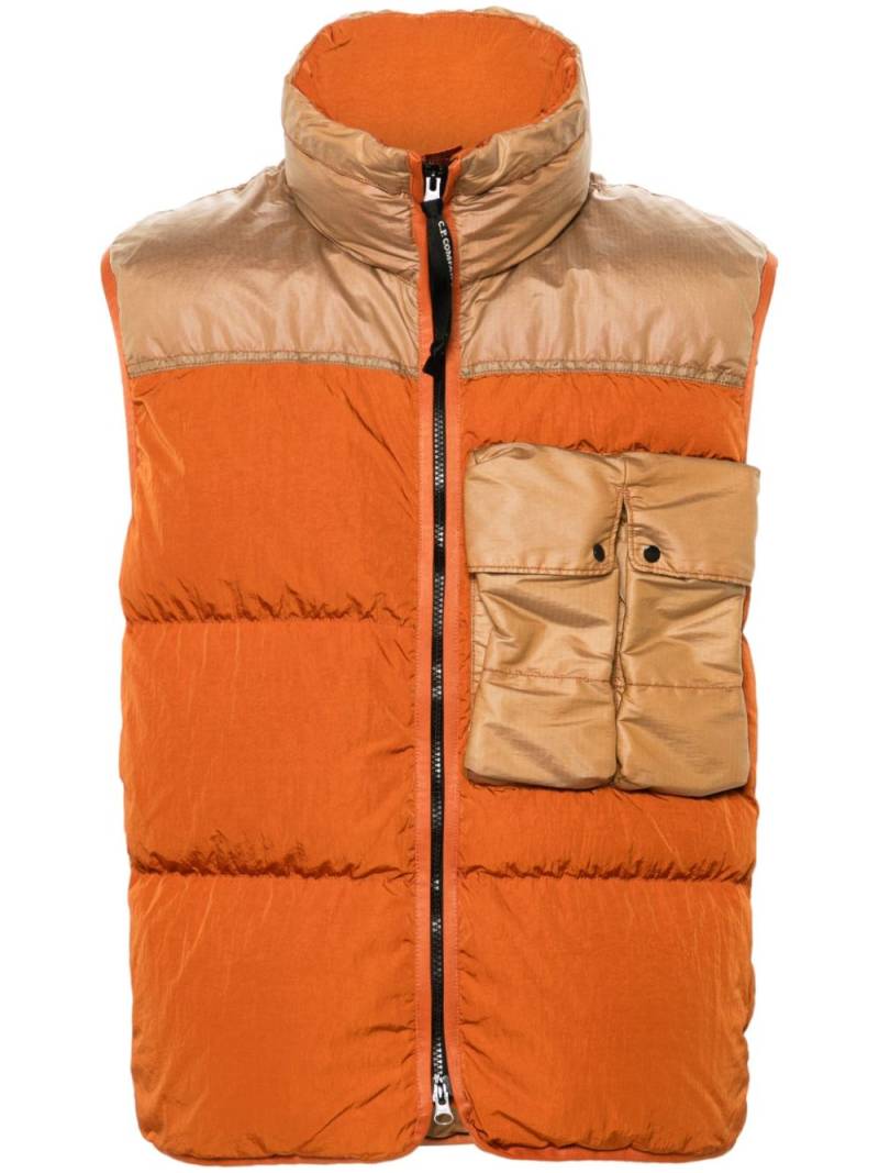 C.P. Company Eco Chrome-R down vest - Orange von C.P. Company