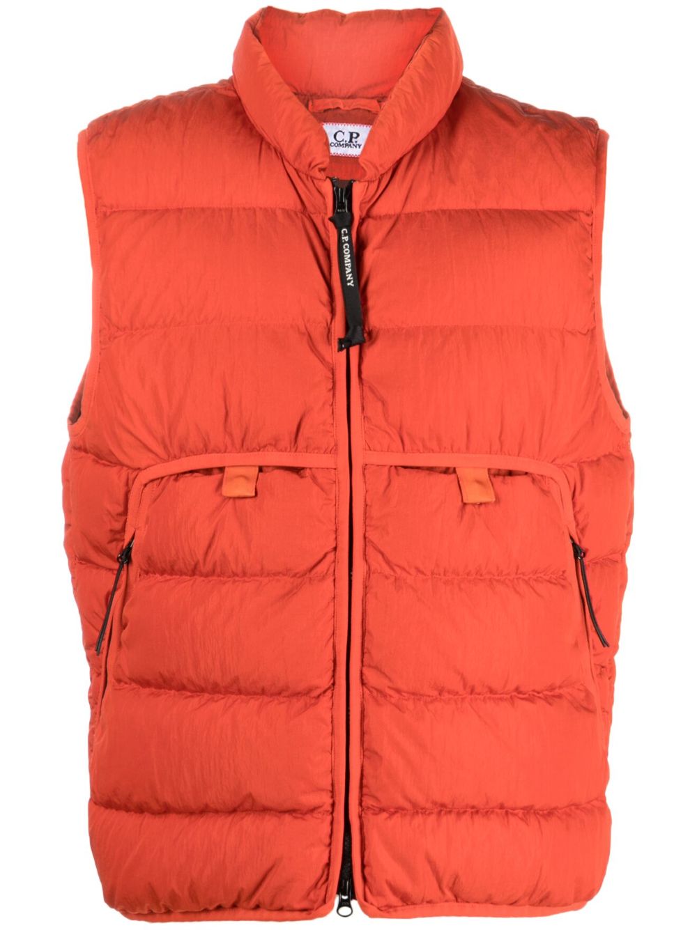 C.P. Company Eco-Chrome R padded down gilet - Red von C.P. Company