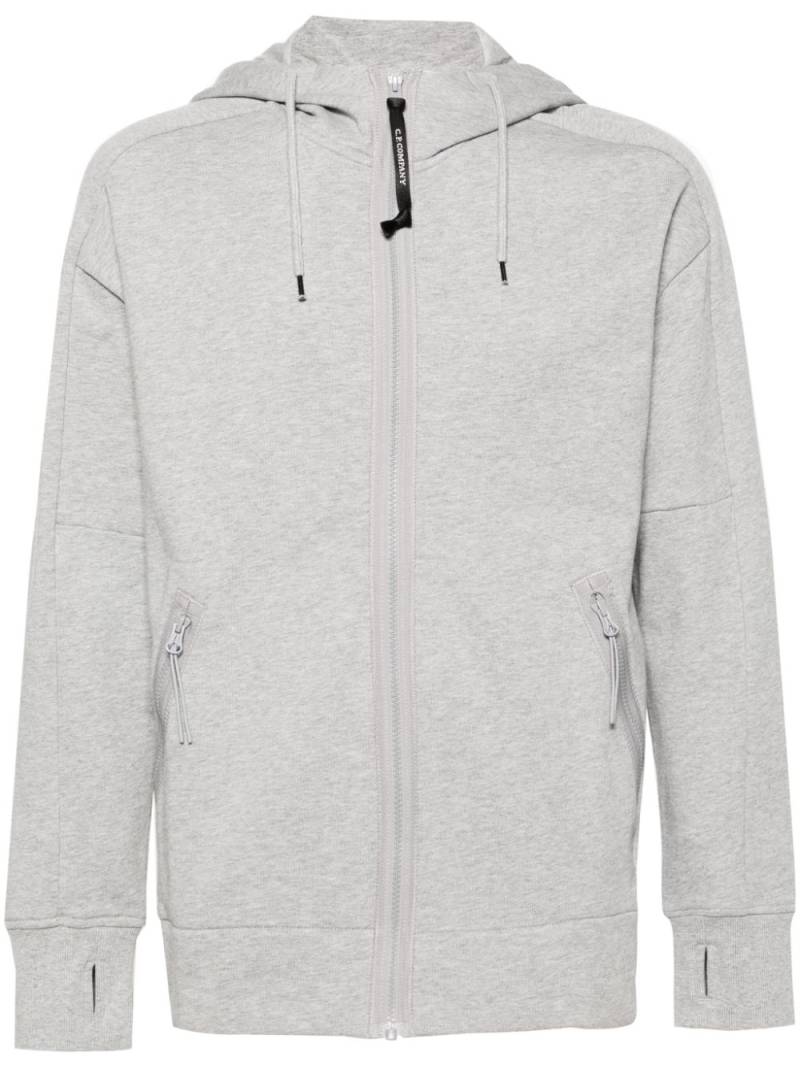 C.P. Company Goggles-detailed zip-up hoodie - Grey von C.P. Company