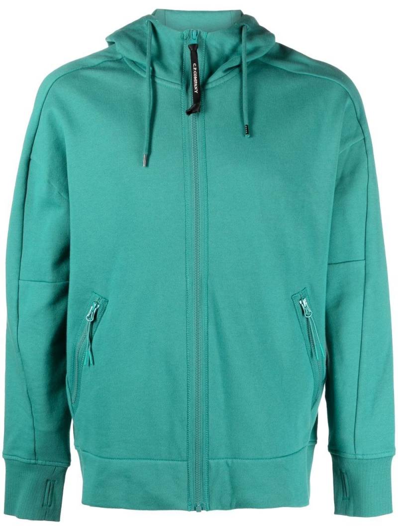 C.P. Company Goggles zip-up cotton hoodie - Green von C.P. Company