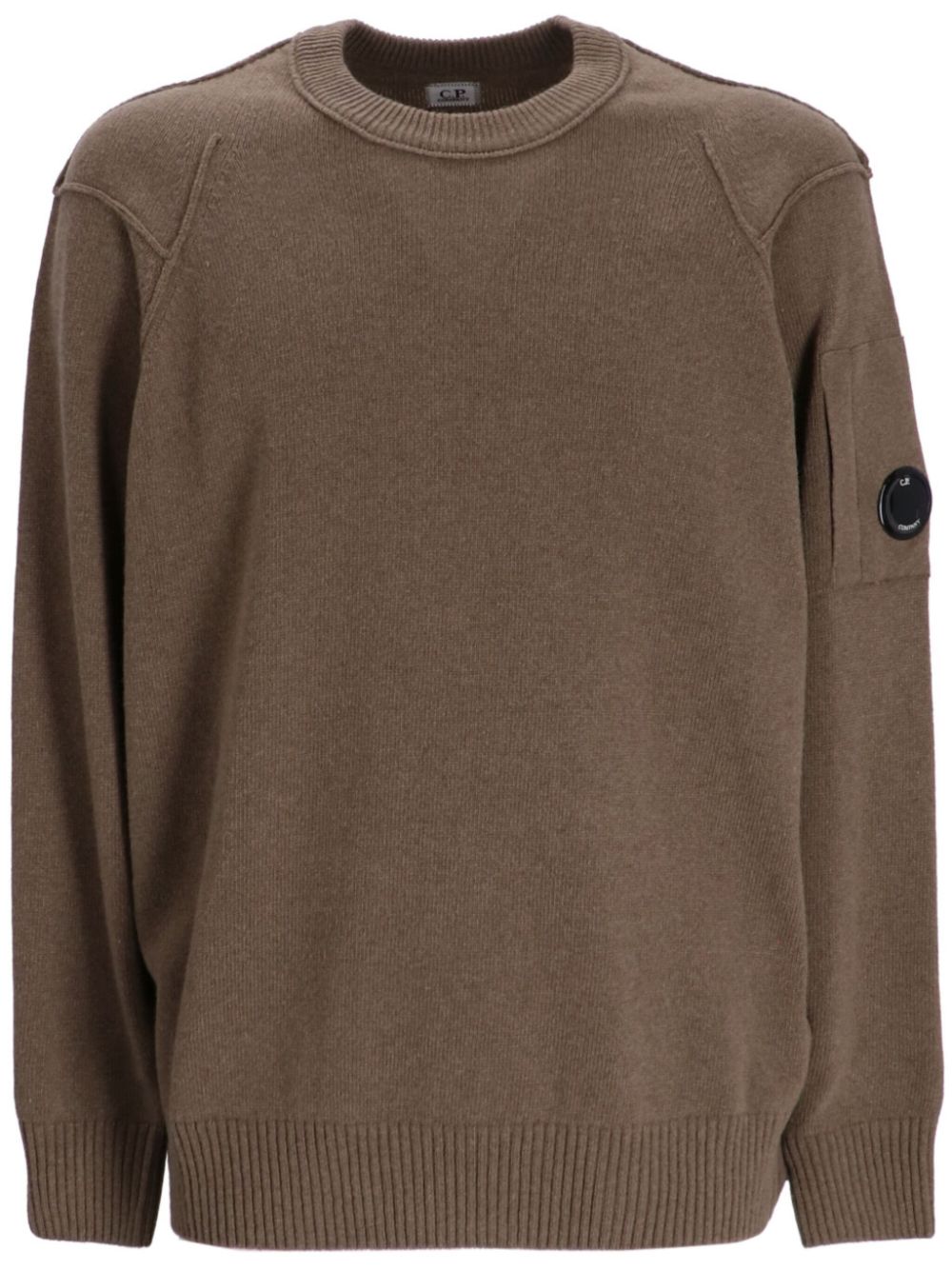 C.P. Company Lens crew-neck jumper - Brown von C.P. Company