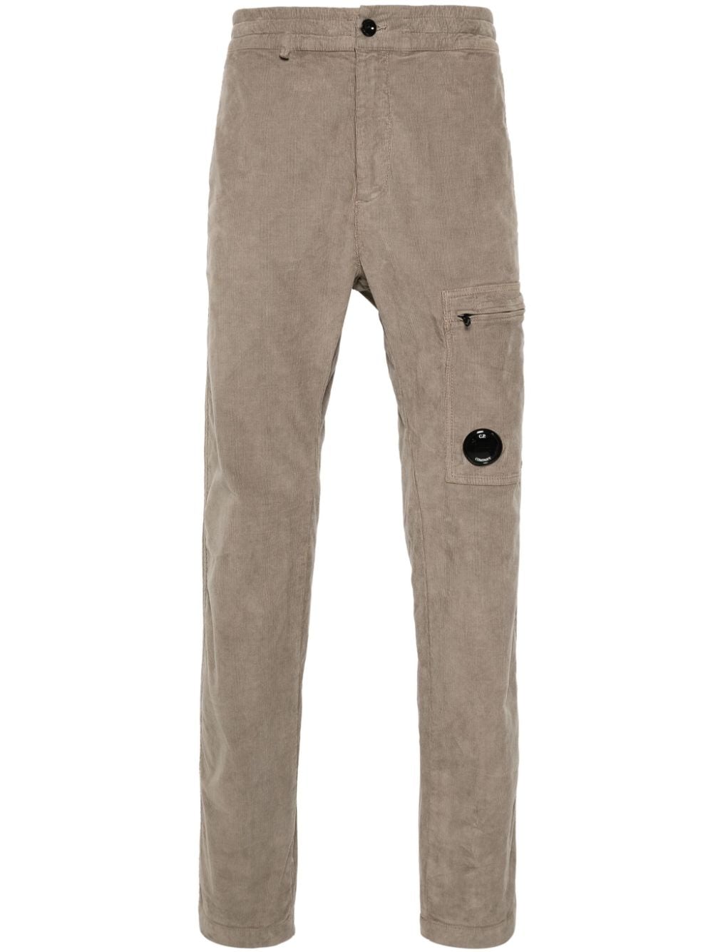 C.P. Company Lens-detail corduroy cargo pants - Grey von C.P. Company