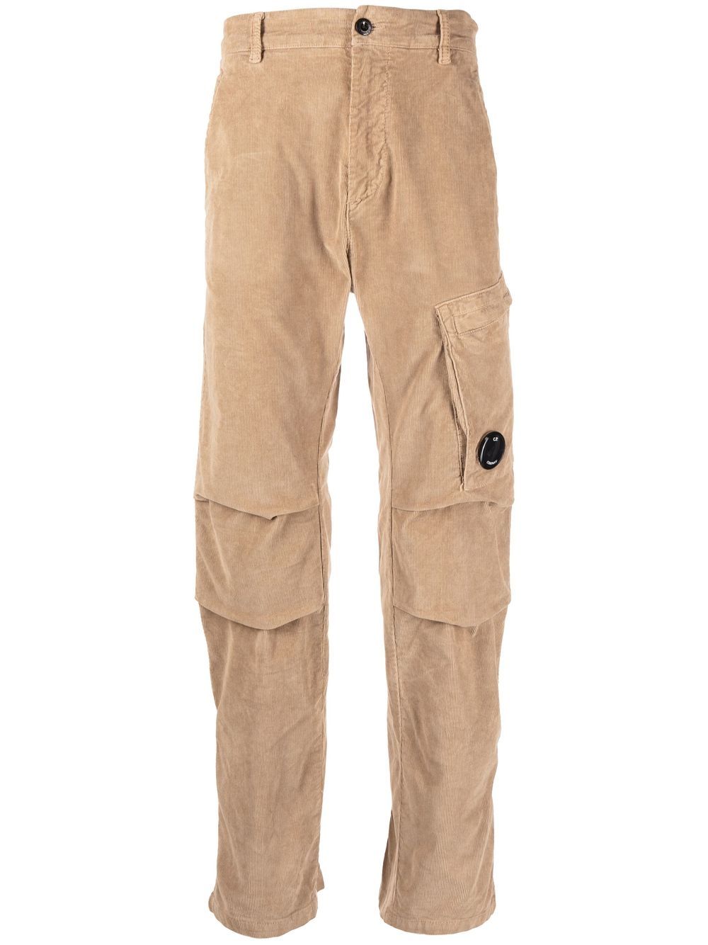 C.P. Company Lens detail corduroy cargo trousers - Neutrals von C.P. Company