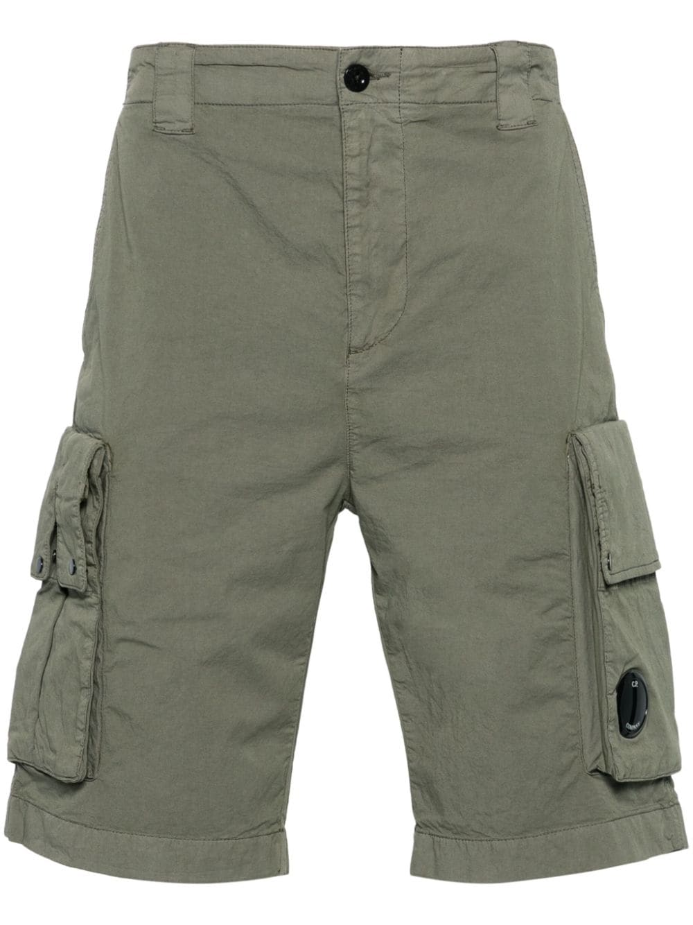 C.P. Company Lens-detail cotton cargo shorts - Green von C.P. Company