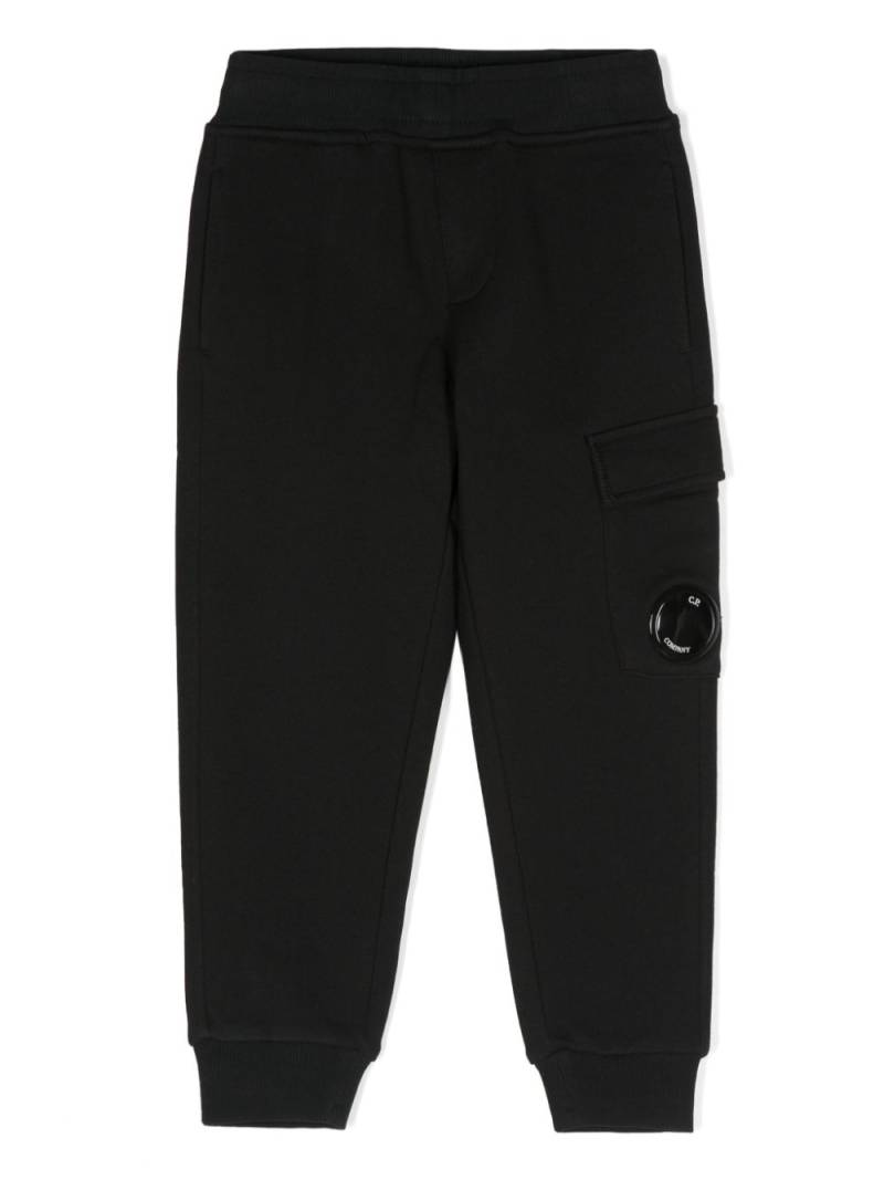 C.P. Company Lens-detail cotton track pants - Black von C.P. Company