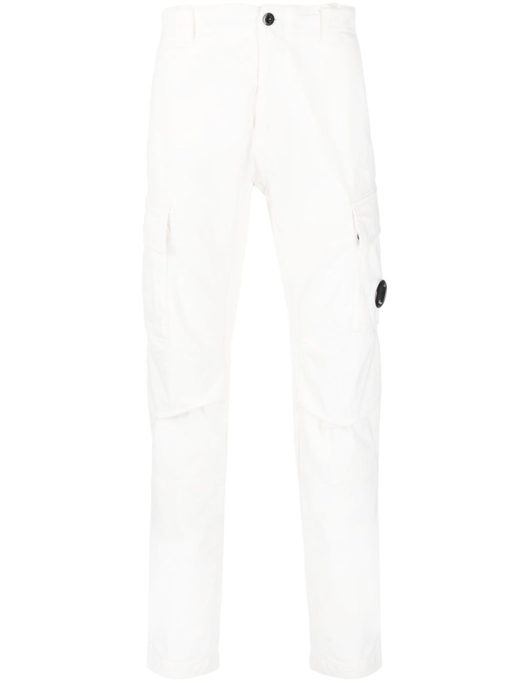 C.P. Company Lens-detail cotton trousers - White von C.P. Company