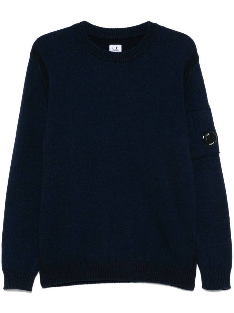 C.P. Company Lens-detail crew-neck sweater - Blue von C.P. Company