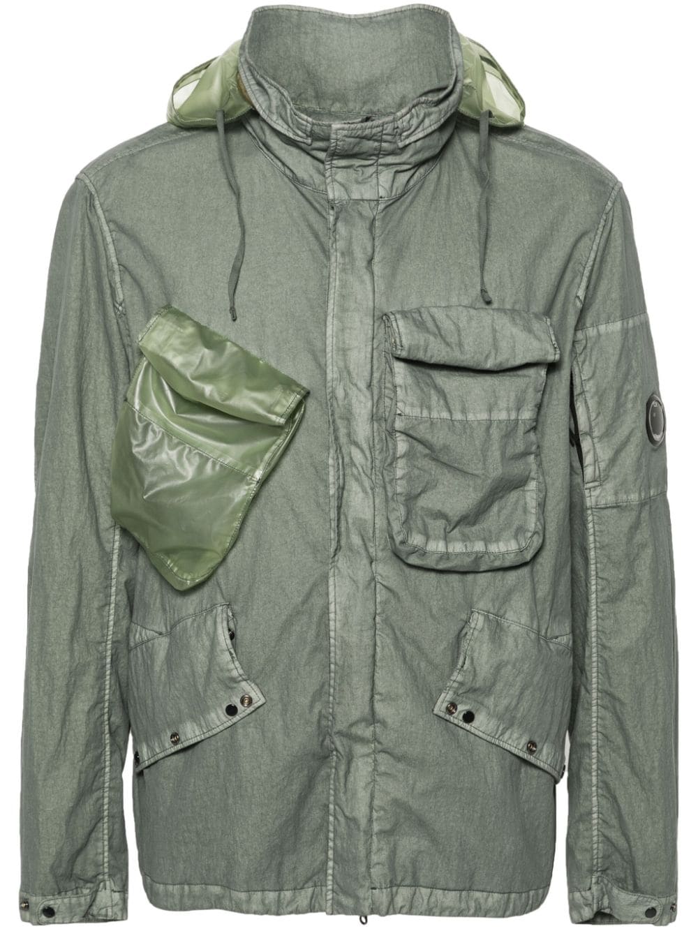 C.P. Company Lens-detail four-pockets jacket - Green von C.P. Company