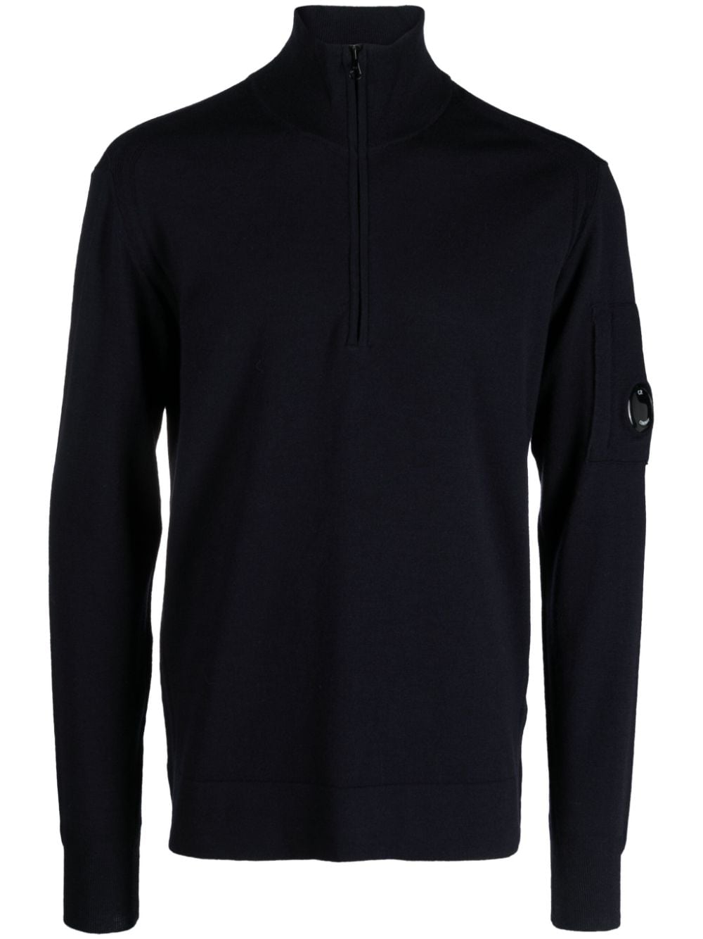 C.P. Company Lens-detail half-zip jumper - Blue von C.P. Company