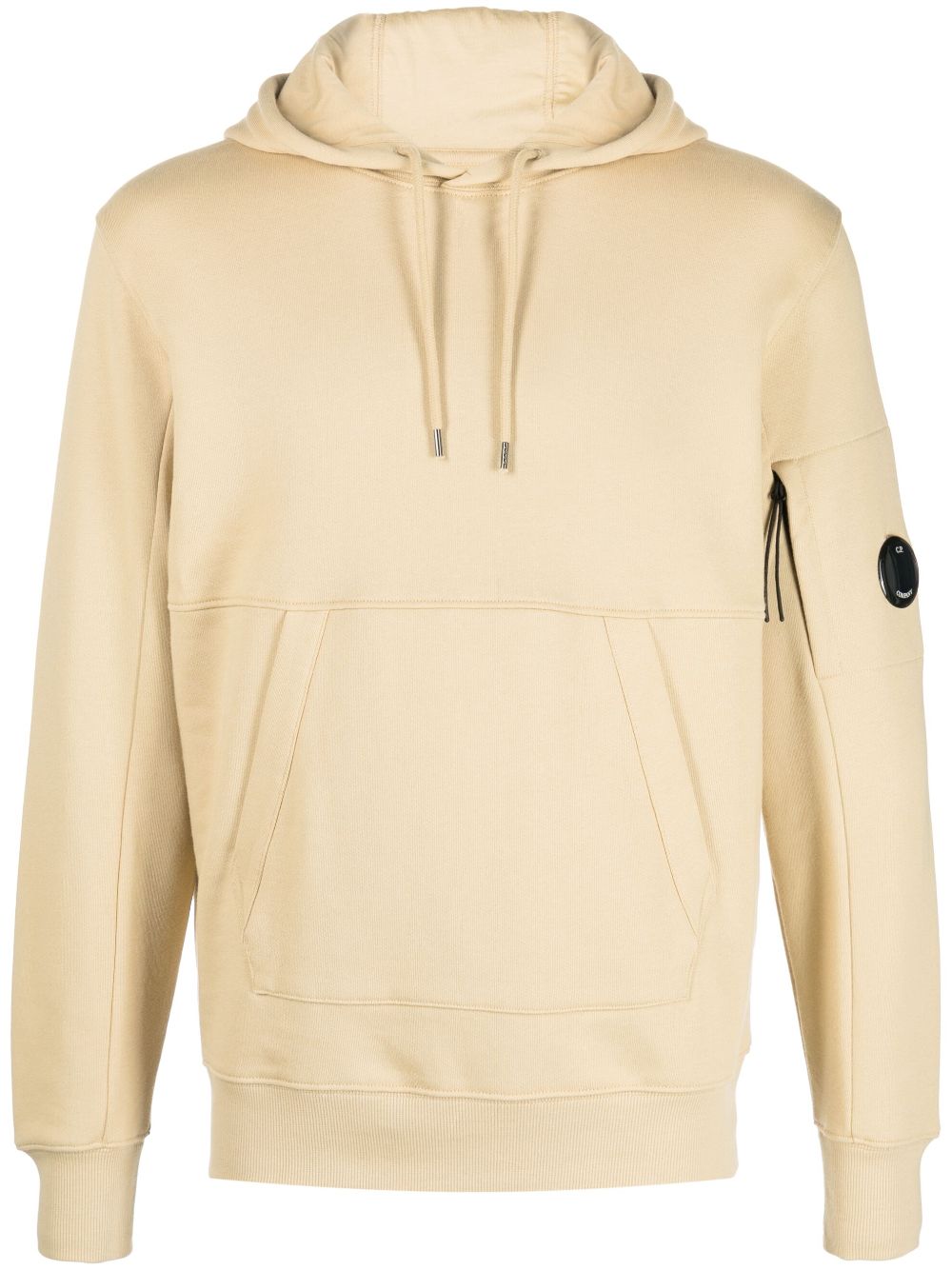 C.P. Company Lens-detail hooded cotton jumper - Neutrals von C.P. Company