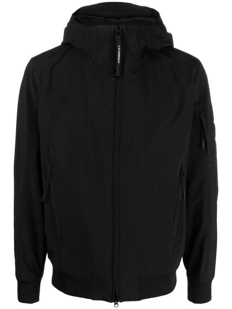 C.P. Company Lens-detail hooded jacket - Black von C.P. Company