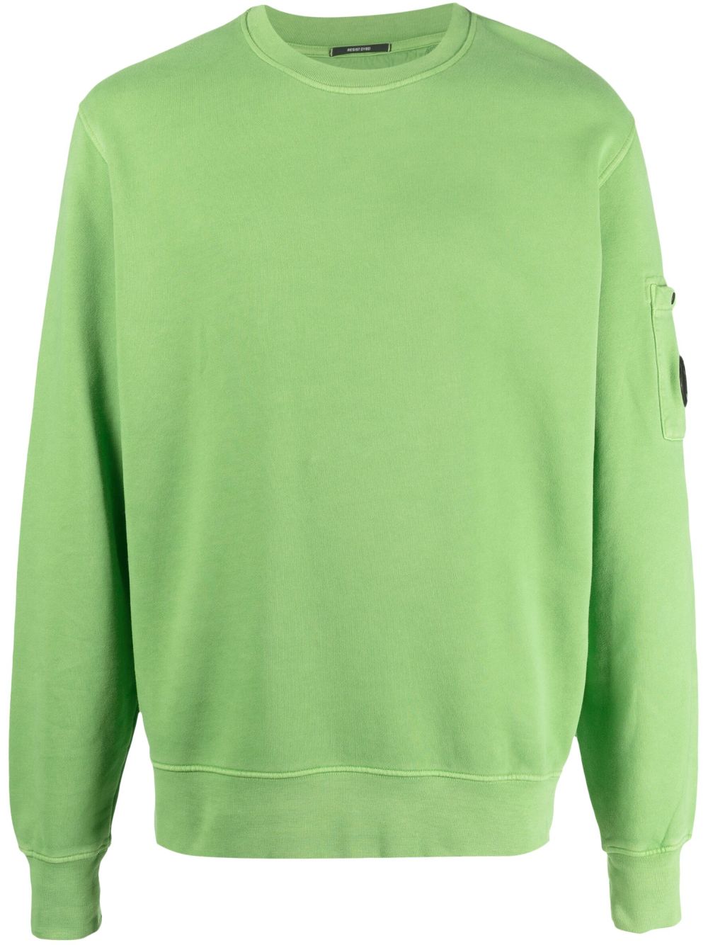 C.P. Company Lens-detail jersey-fleece jumper - Green von C.P. Company