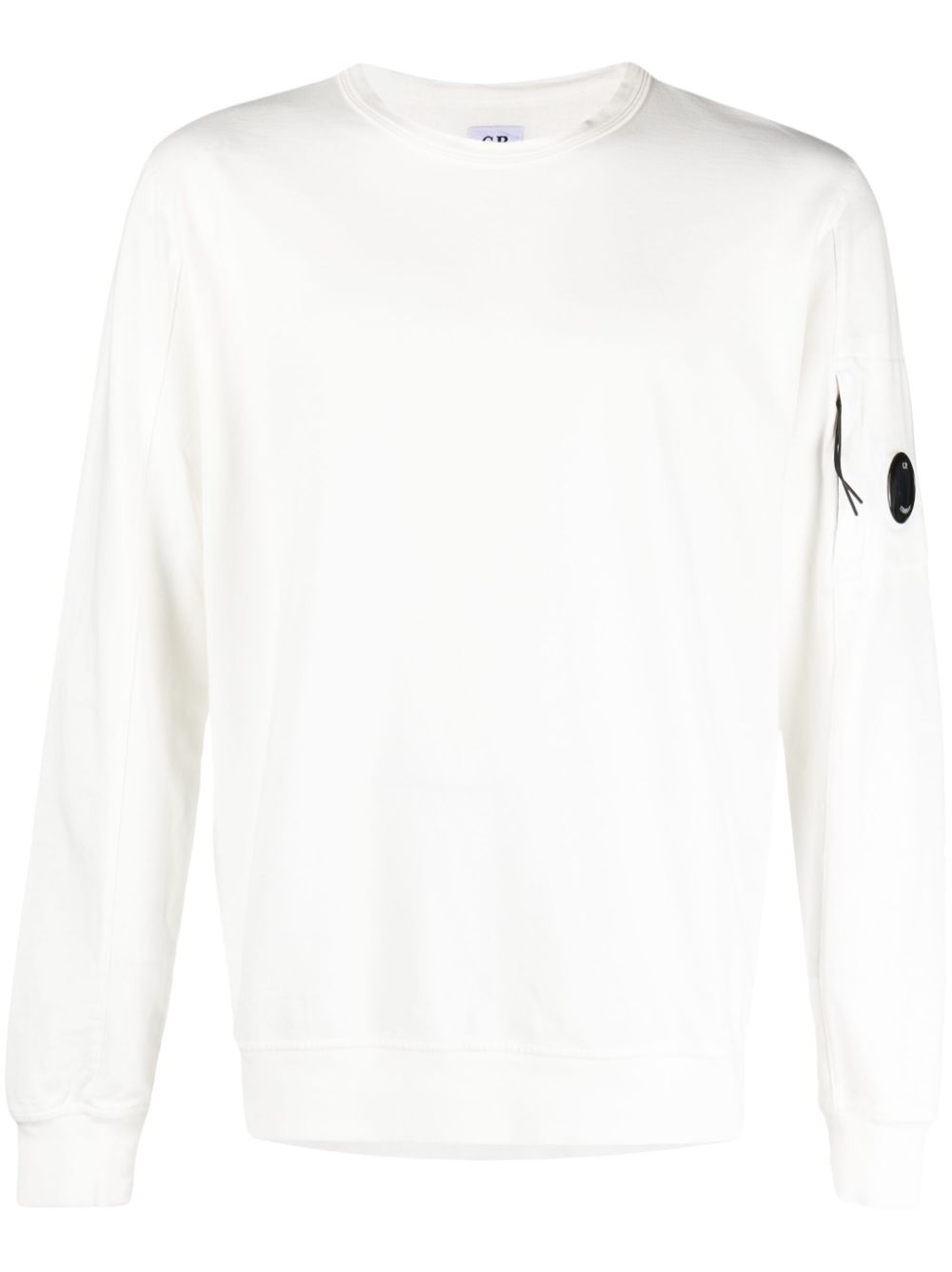 C.P. Company Lens-detail jersey-fleece jumper - White von C.P. Company