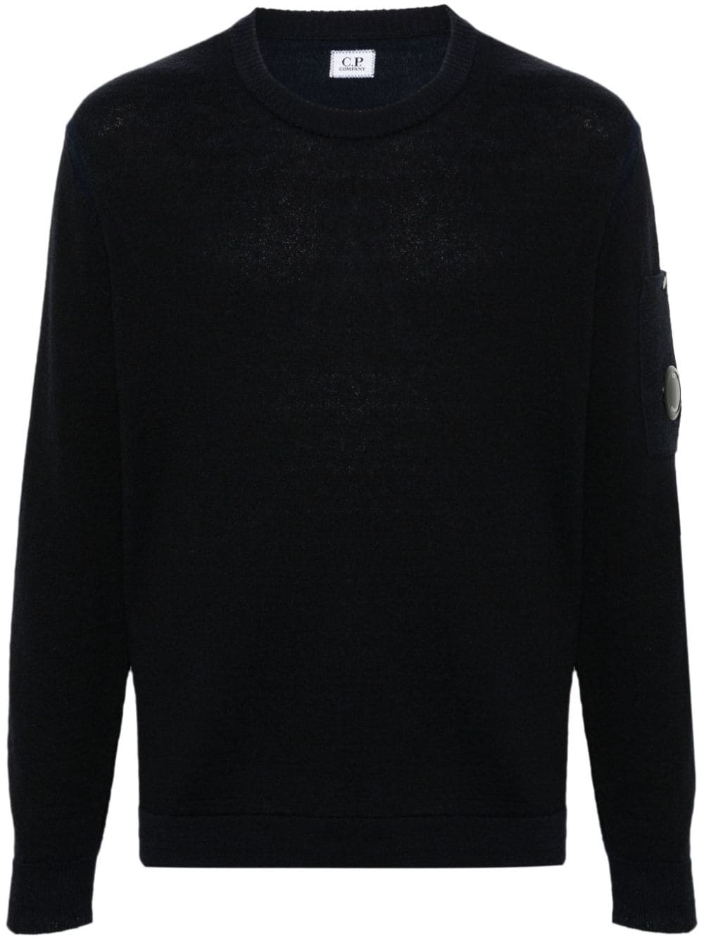 C.P. Company Lens-detail knitted jumper - Black von C.P. Company