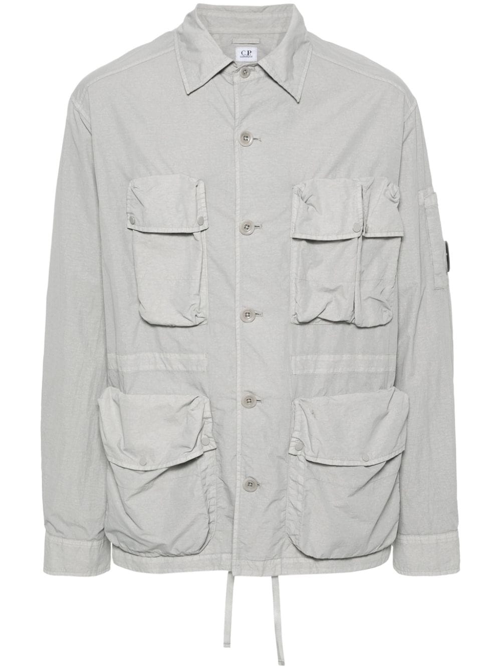 C.P. Company Flatt cargo shirt jacket - Grey von C.P. Company