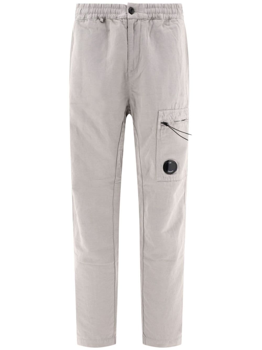 C.P. Company Lens-detail cargo trousers - Grey von C.P. Company