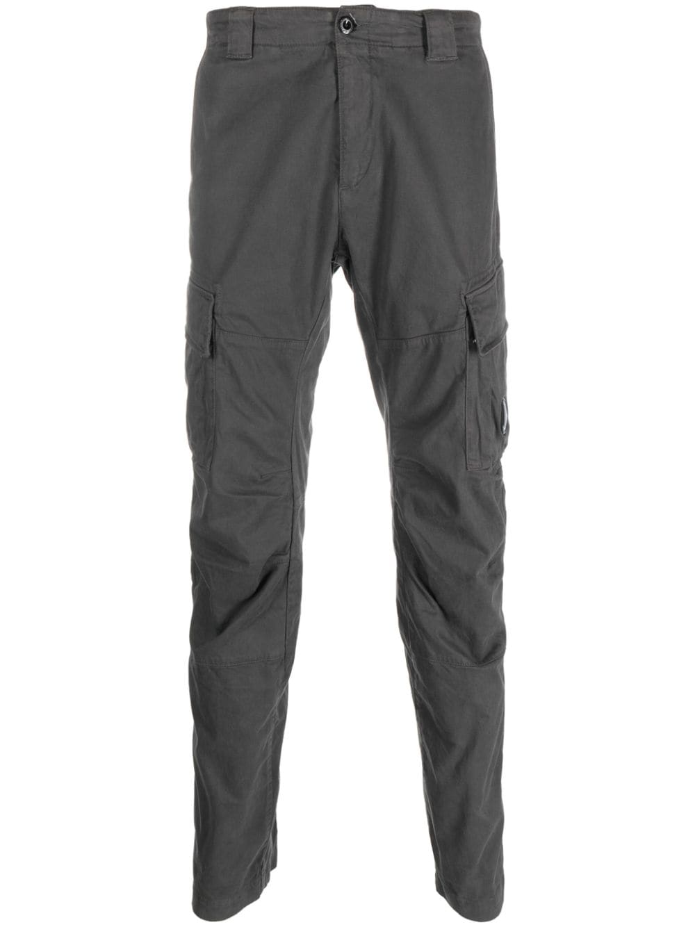 C.P. Company Lens-detail stretch-cotton cargo pants - Grey von C.P. Company