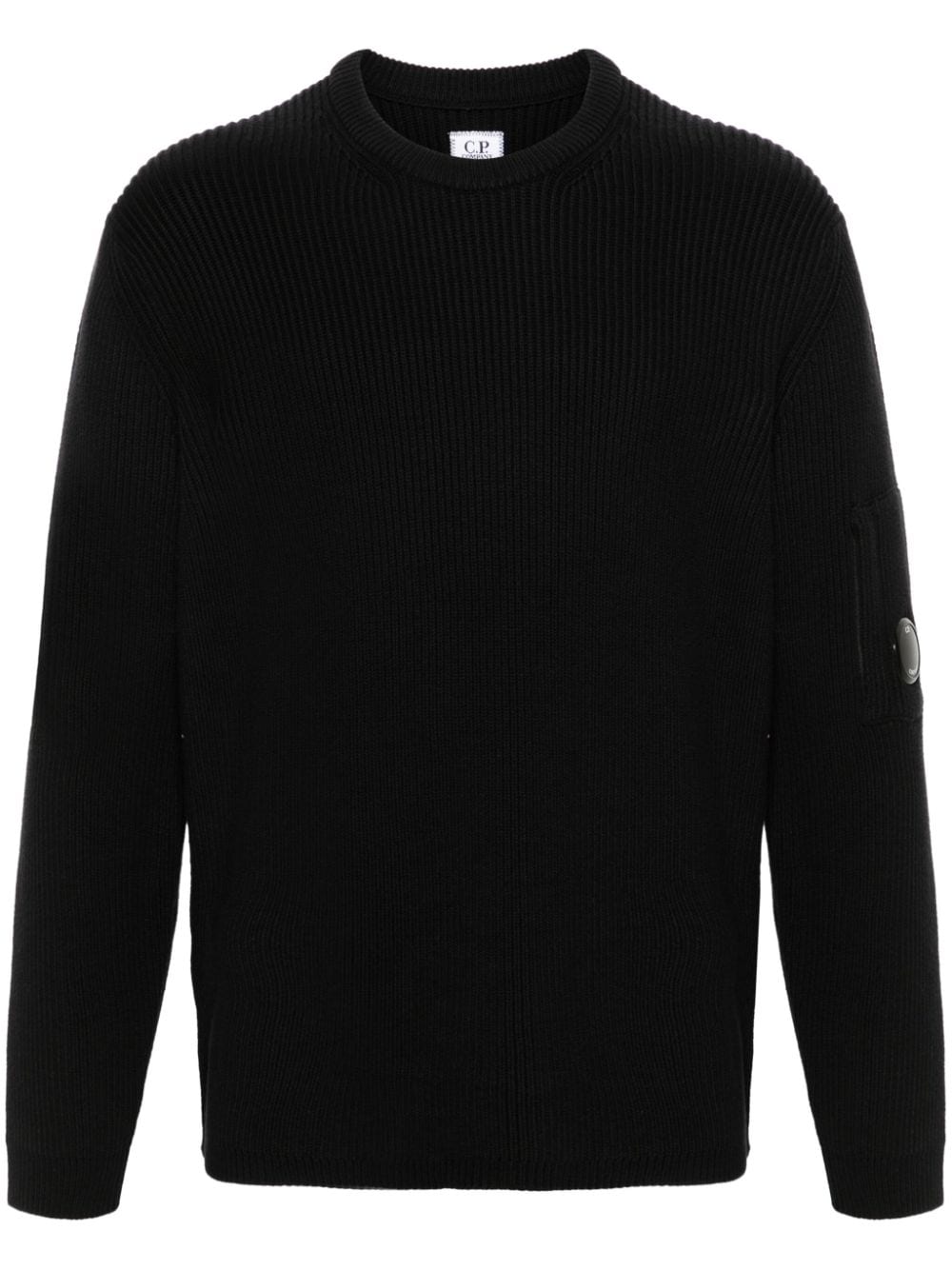 C.P. Company Lens-detail sweater - Black von C.P. Company