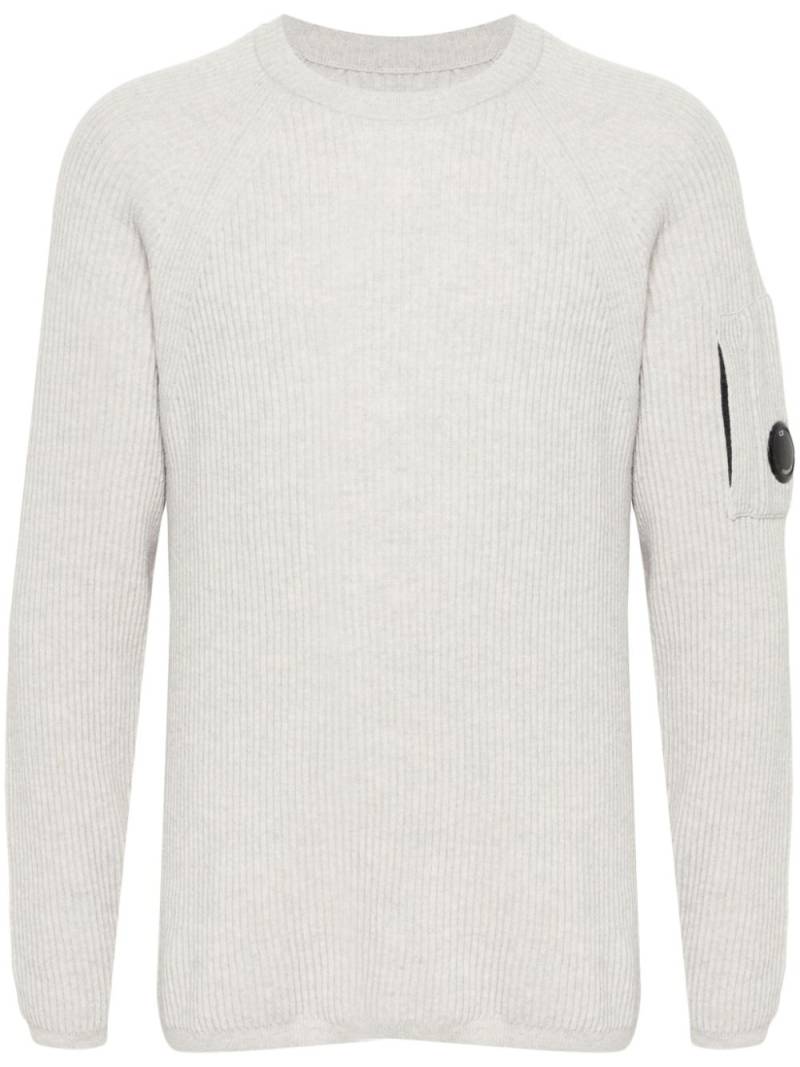 C.P. Company Lens-detail sweater - White von C.P. Company