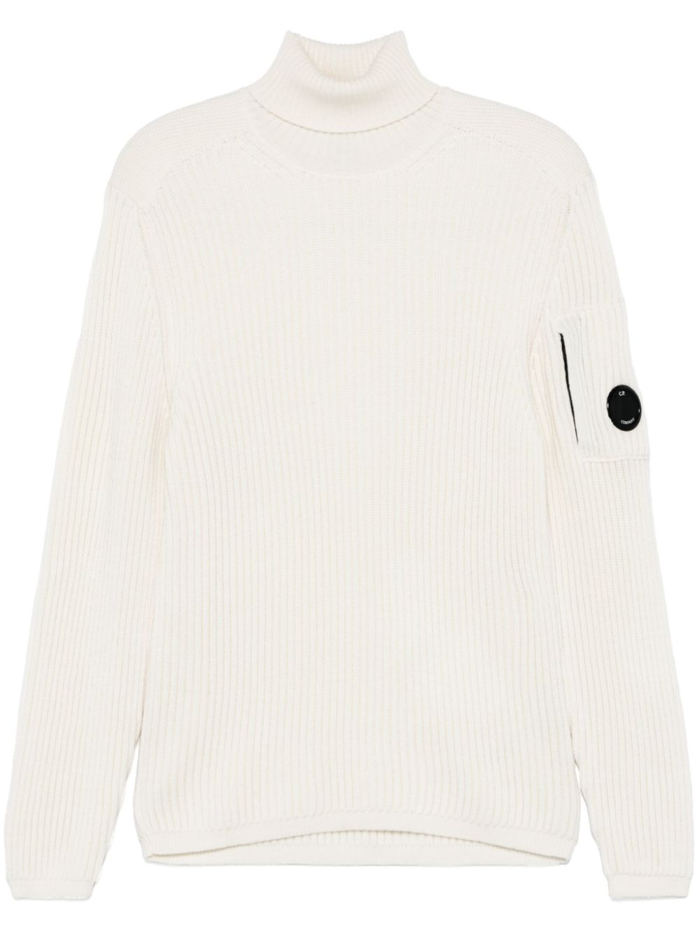 C.P. Company Lens-detail sweater - White von C.P. Company