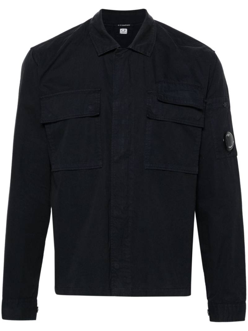 C.P. Company Lens-detail zip-up shirt - Blue von C.P. Company