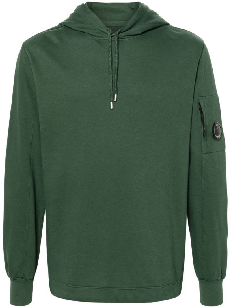 C.P. Company Lens-detailed cotton hoodie - Green von C.P. Company